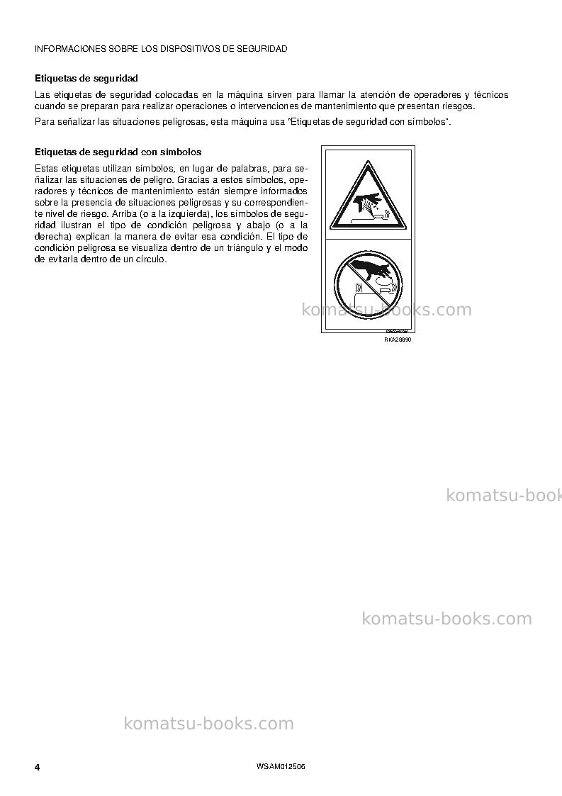 Komatsu pc26mr-3ita Manual de operación cover Page 4 Komatsu pc26mr-3ita Manual de operación cover Page 4