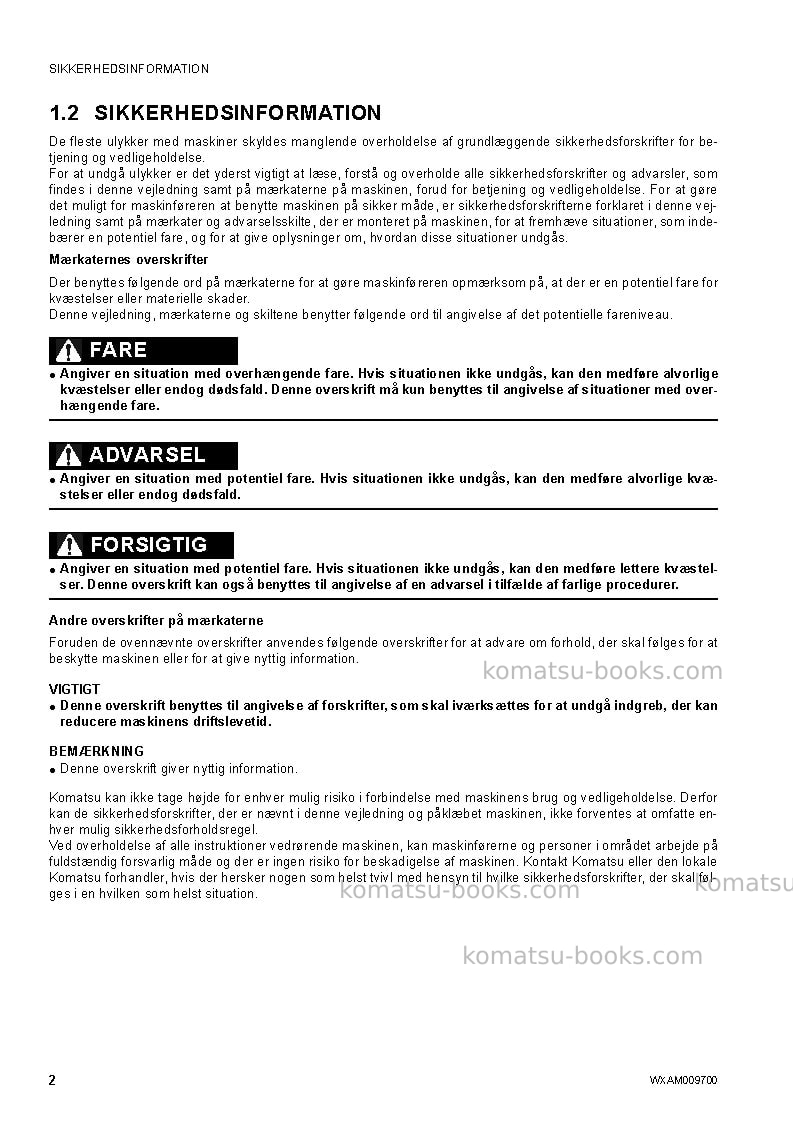 Komatsu pc80mr-3ita Operation manual cover Page 4 Komatsu pc80mr-3ita Operation manual cover Page 4