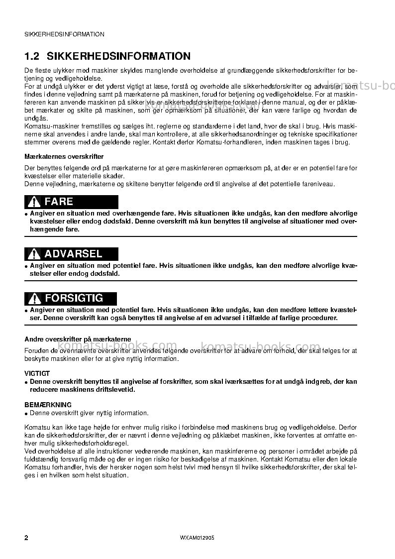 Komatsu pc80mr-3ita Operation manual cover Page 4
