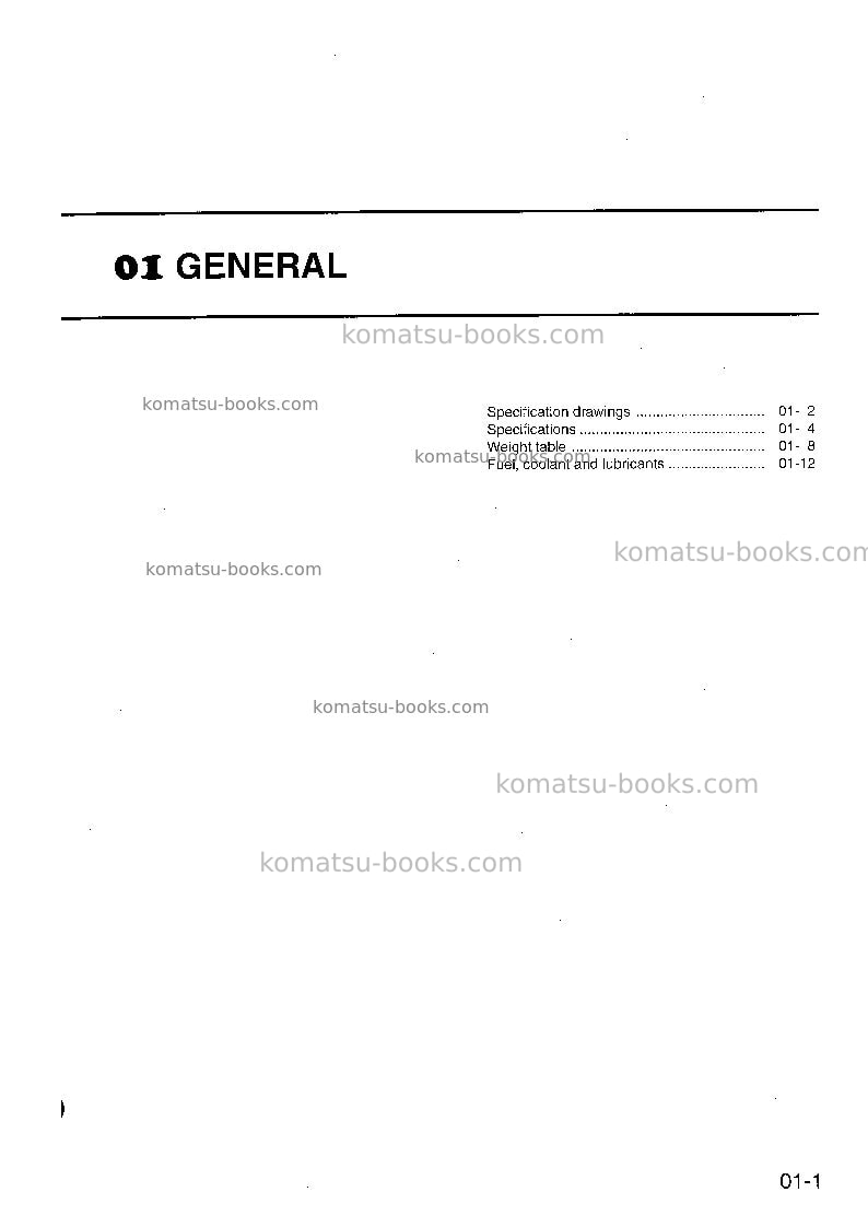 Komatsu pc160-6gbr-k Repair & maintenance cover Page 4