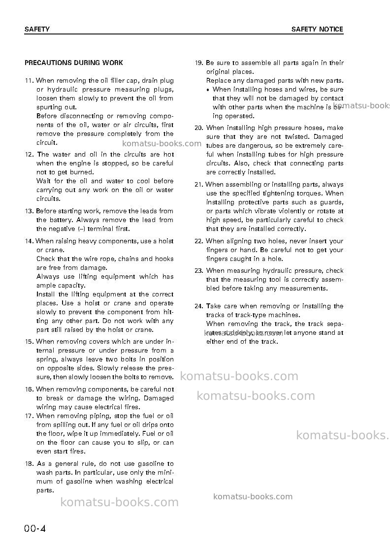 Komatsu pc750-6gbr-auto greasing Repair & maintenance cover Page 4