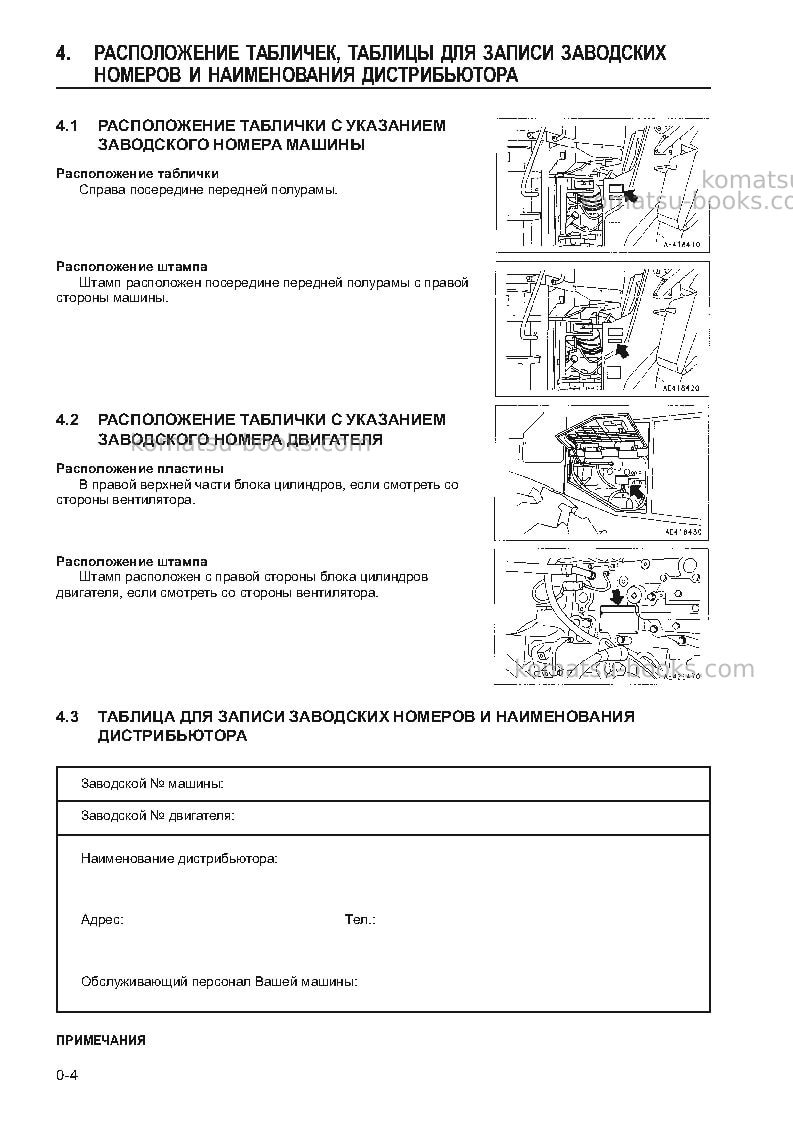 Komatsu wa500-3jpn Руководство по эксплуатации обложка Страница 5