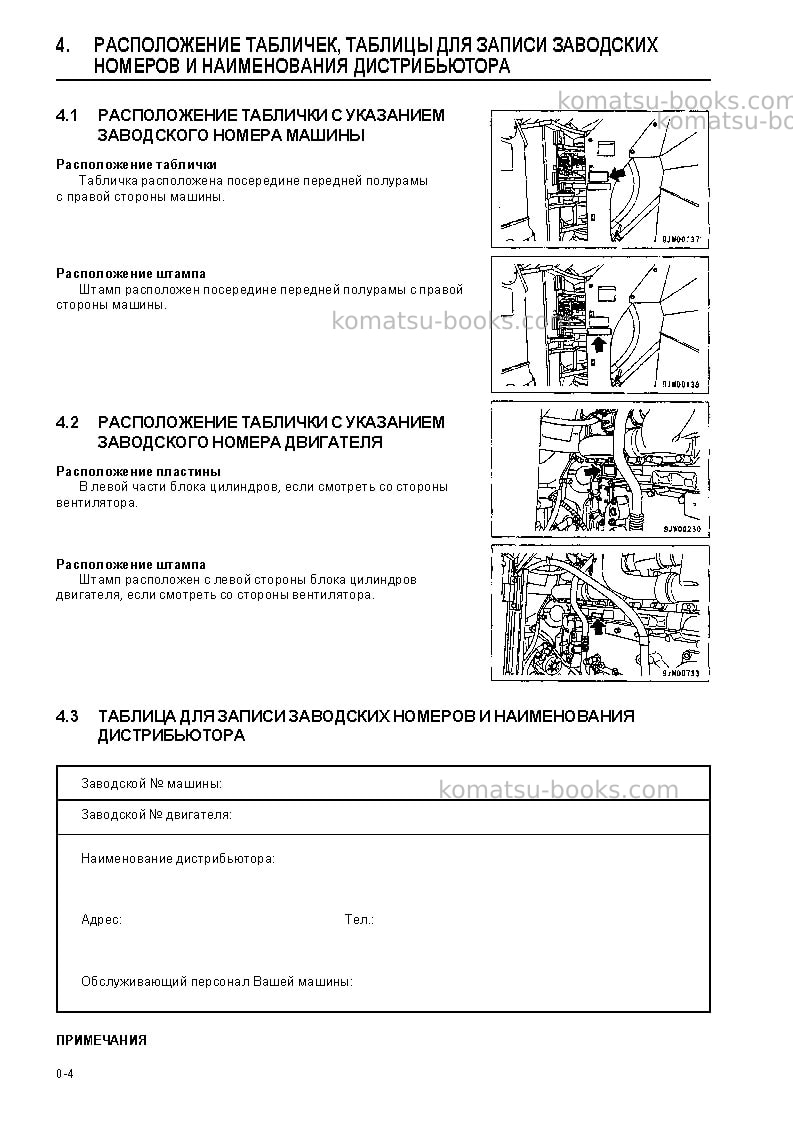 Komatsu wa600-3jpn Руководство по эксплуатации обложка Страница 5