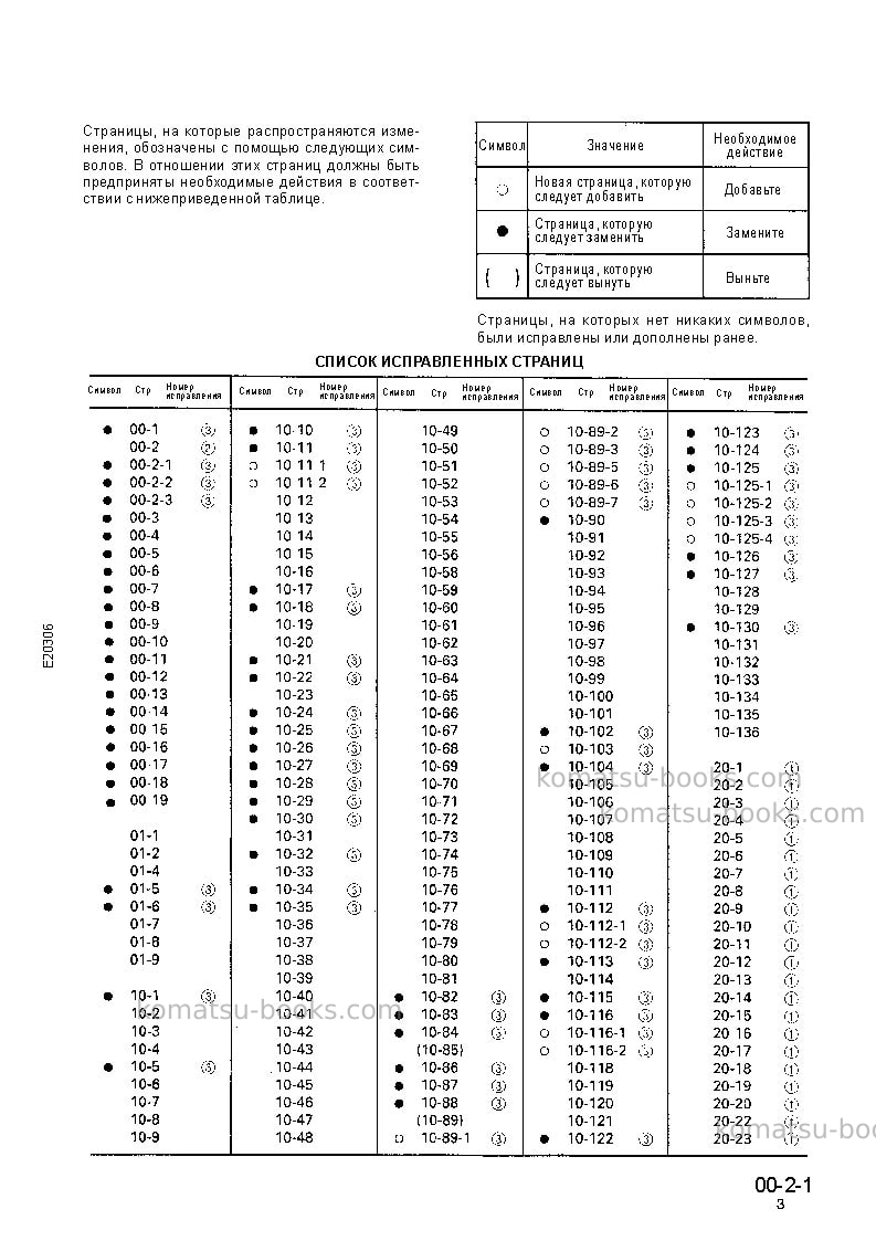 Komatsu pc120-6jpn-excel Ремонт и обслуживание обложка Страница 5