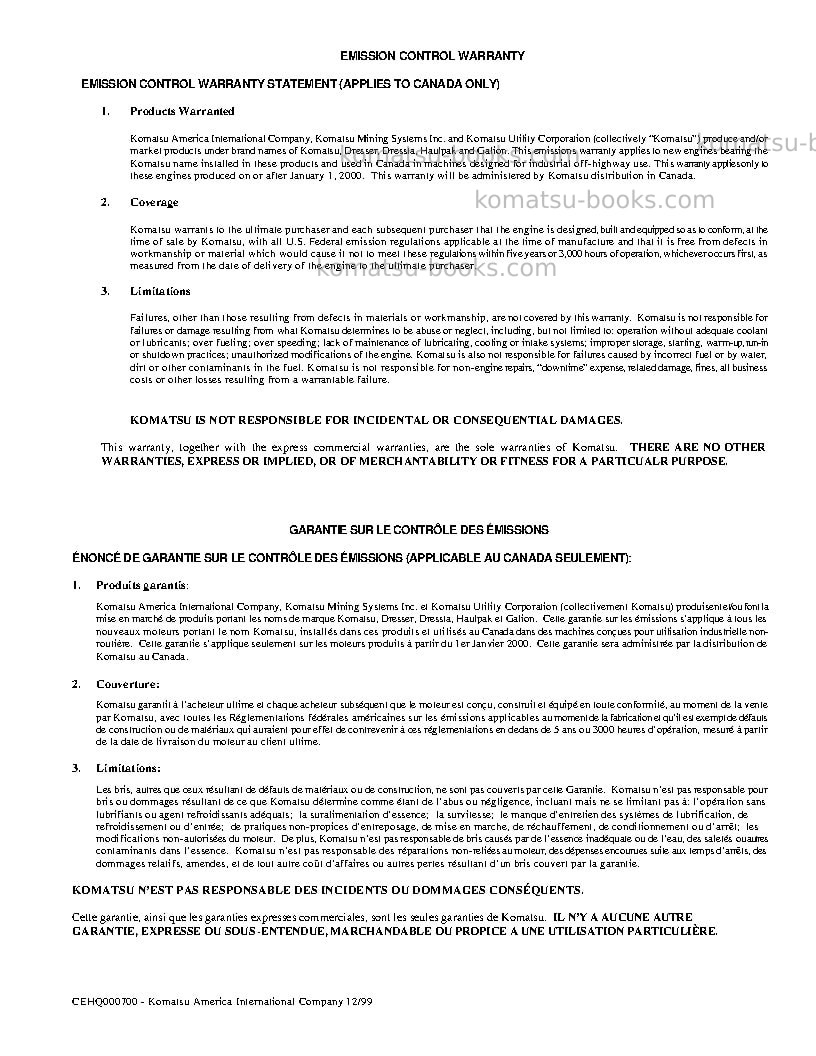 Komatsu 930e-2usa-5 Operation manual cover Page 5