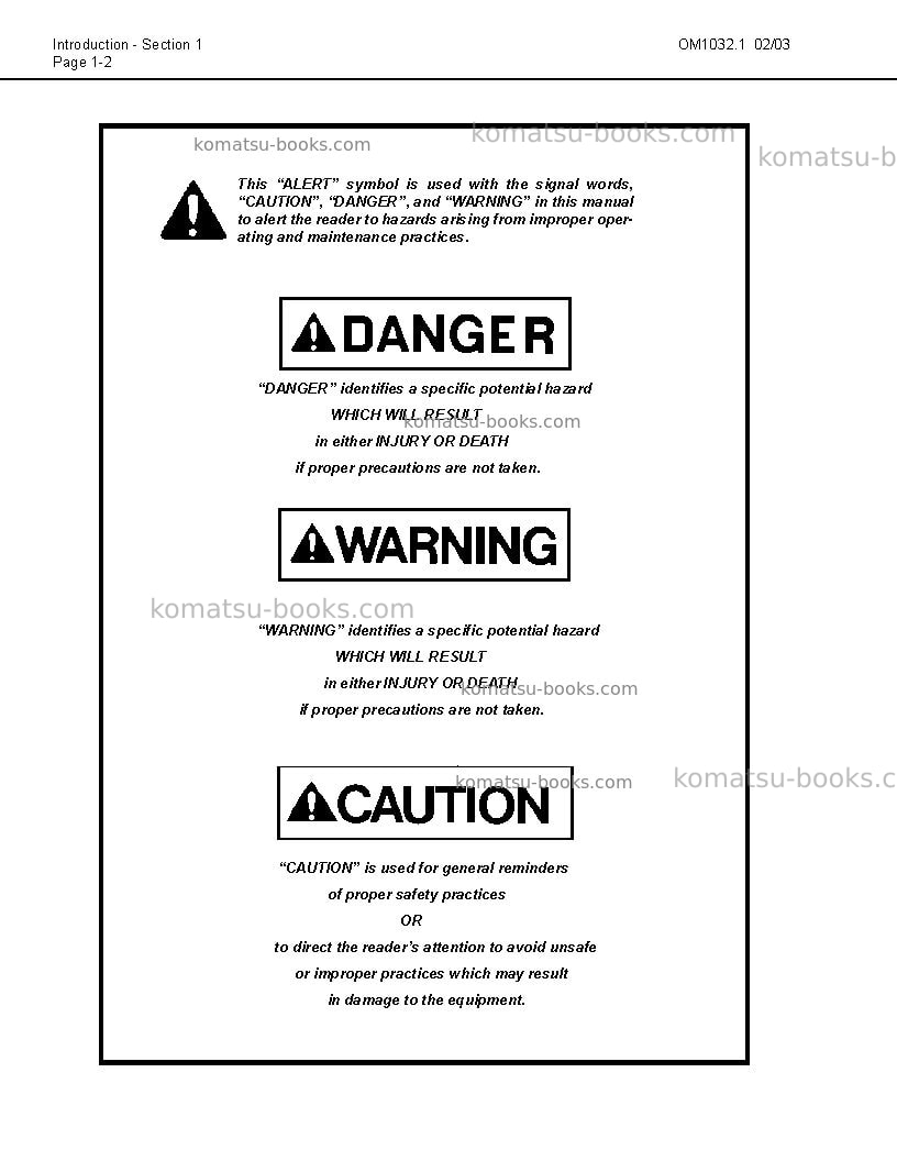 Komatsu 730eusa Operation manual cover Page 5