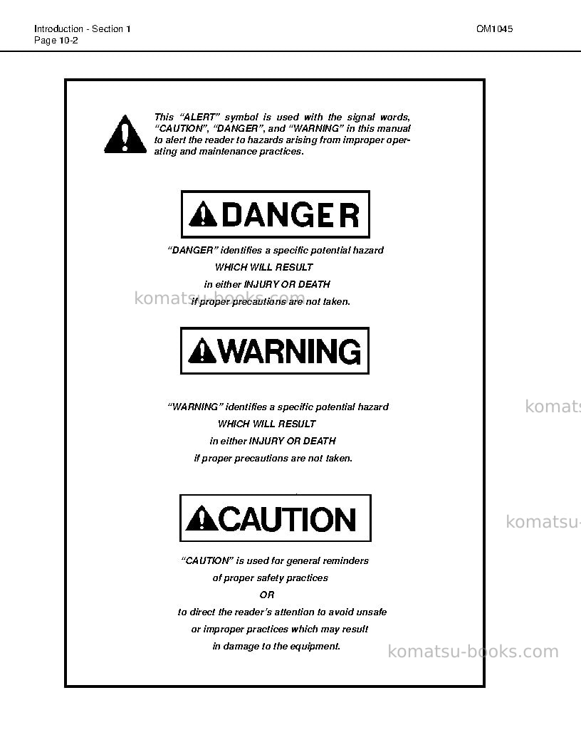 Komatsu 730eusa Operation manual cover Page 5