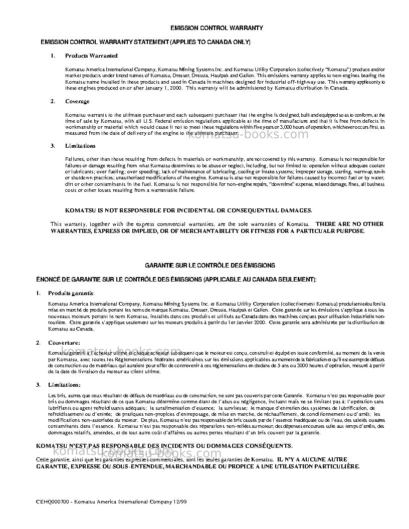 Komatsu 930e-3usa-se Operation manual cover Page 5