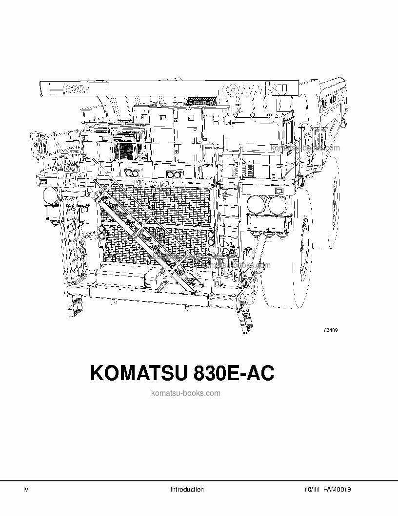 Komatsu 830e-1usa-ac 现场装配手册 封面 页 5
