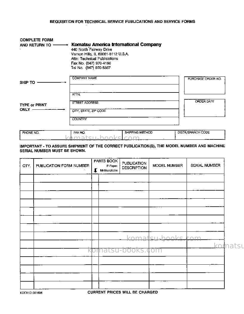 Komatsu wa320-1usa-lc Repair & maintenance cover Page 5