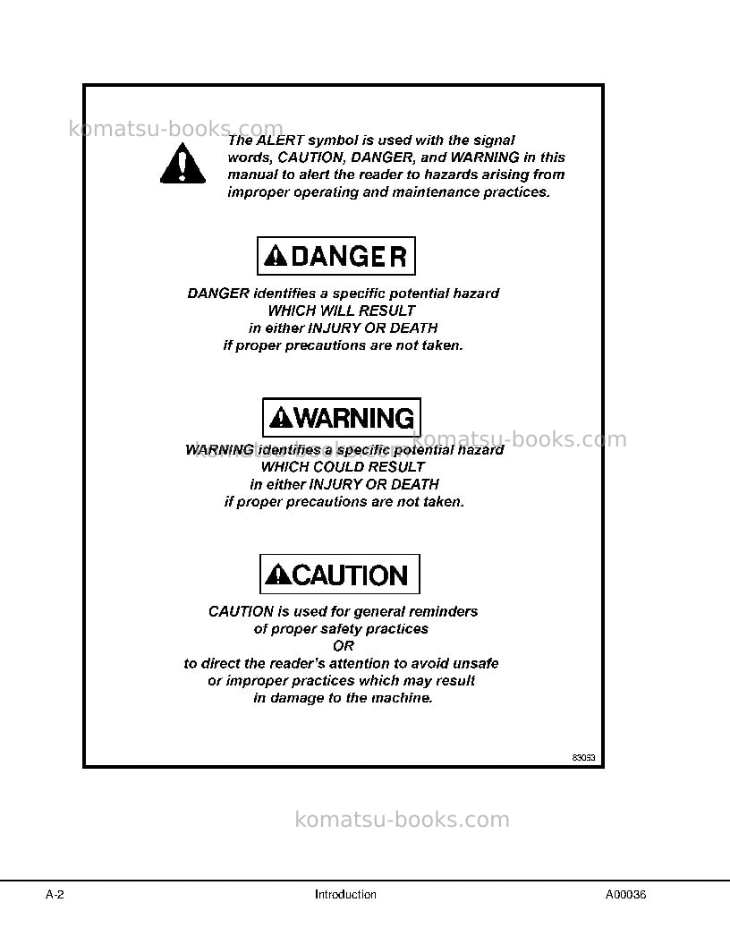 Komatsu hd1500-7usa-w/ sda12v160 Repair & maintenance cover Page 5
