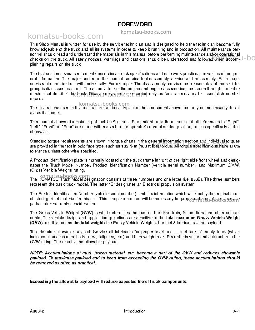Komatsu 830e-1usa-ac Repair & maintenance cover Page 5