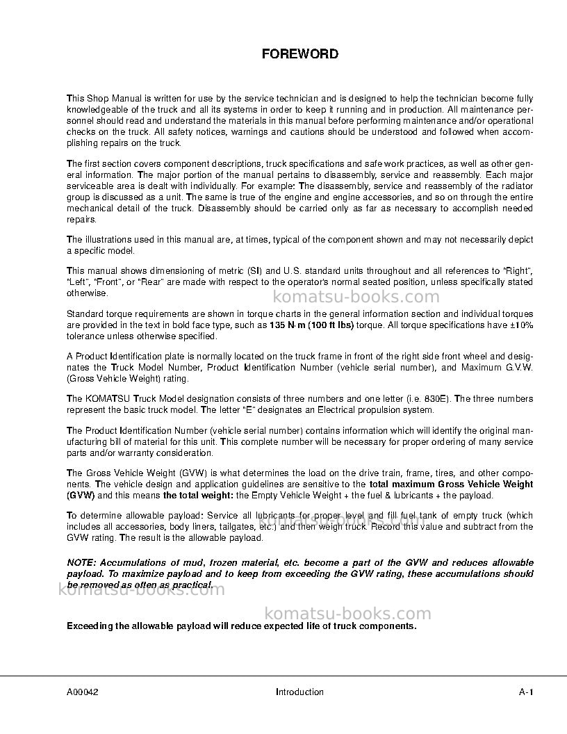 Komatsu 830e-1usa-ac Repair & maintenance cover Page 5