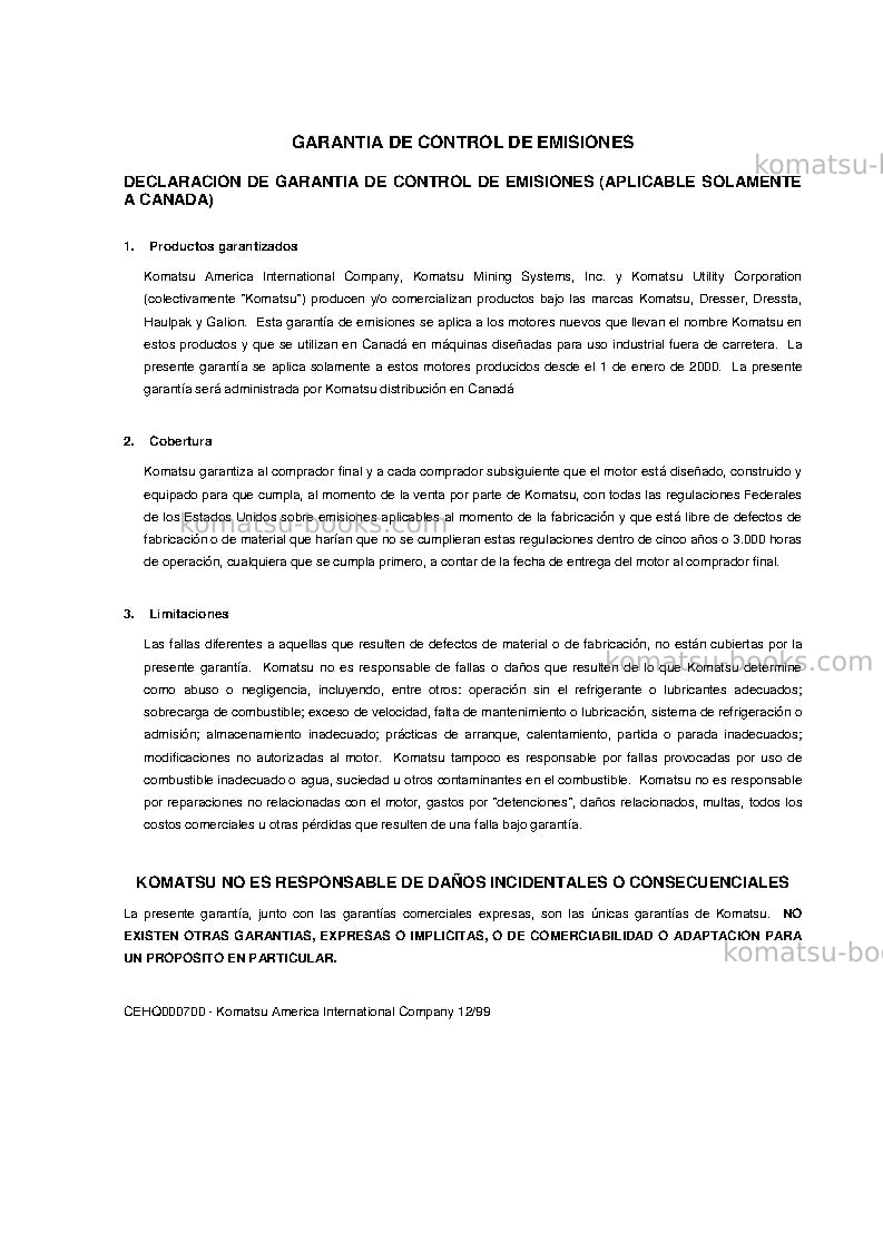 Komatsu 930e-4usa-se Manual de operación cover Page 5 Komatsu 930e-4usa-se Manual de operación cover Page 5