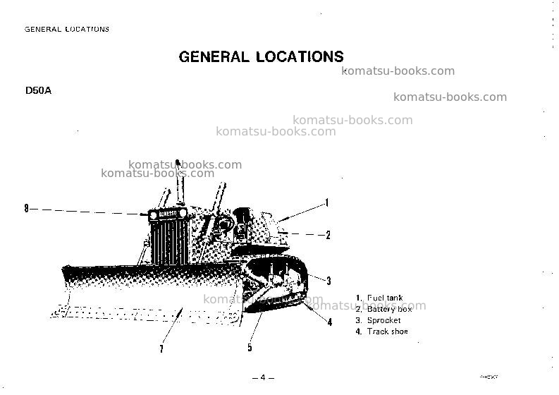 Komatsu d50a-16jpn Operation manual cover Page 5 Komatsu d50a-16jpn Operation manual cover Page 5