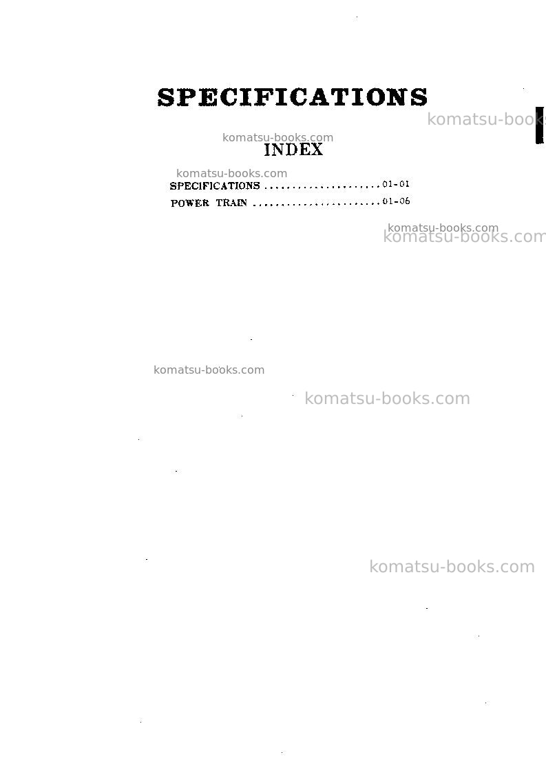 Komatsu d55s-3jpn Repair & maintenance cover Page 5