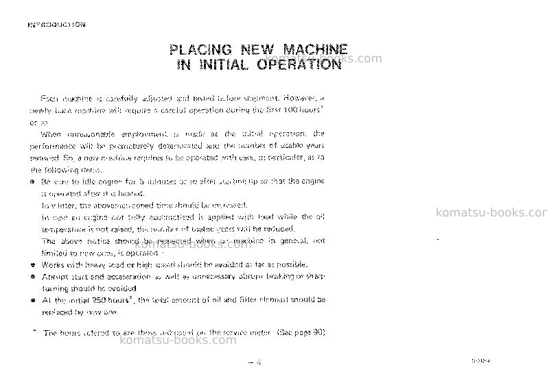 Komatsu d75s-2jpn Operation manual cover Page 5
