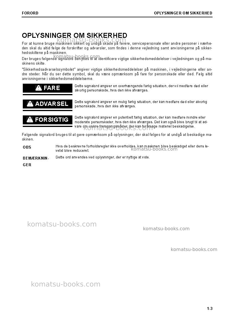 Komatsu d85px-18jpn Operation manual cover Page 5 Komatsu d85px-18jpn Operation manual cover Page 5