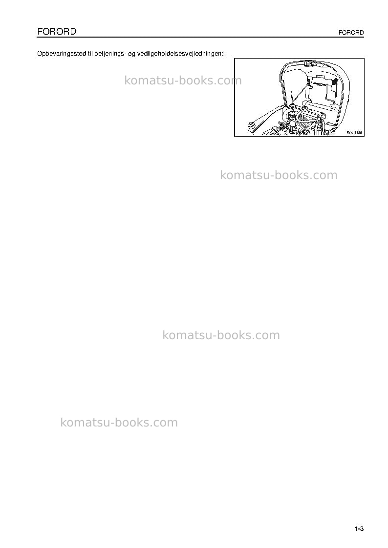 Komatsu pc09-1ita Operation manual cover Page 5 Komatsu pc09-1ita Operation manual cover Page 5