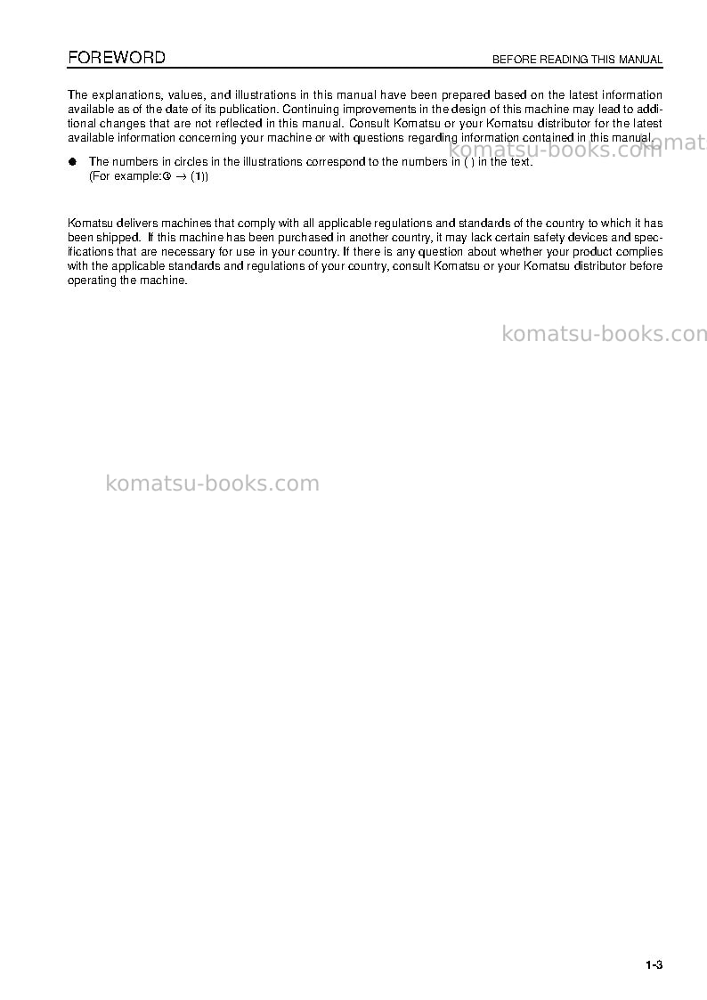 Komatsu d31px-22jpn Operation manual cover Page 5 Komatsu d31px-22jpn Operation manual cover Page 5
