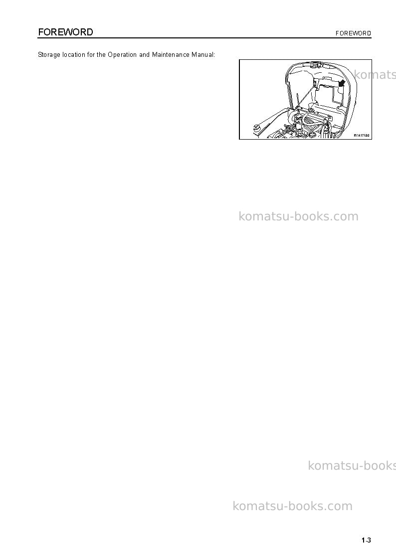 Komatsu pc09-1ita Operation manual cover Page 5 Komatsu pc09-1ita Operation manual cover Page 5