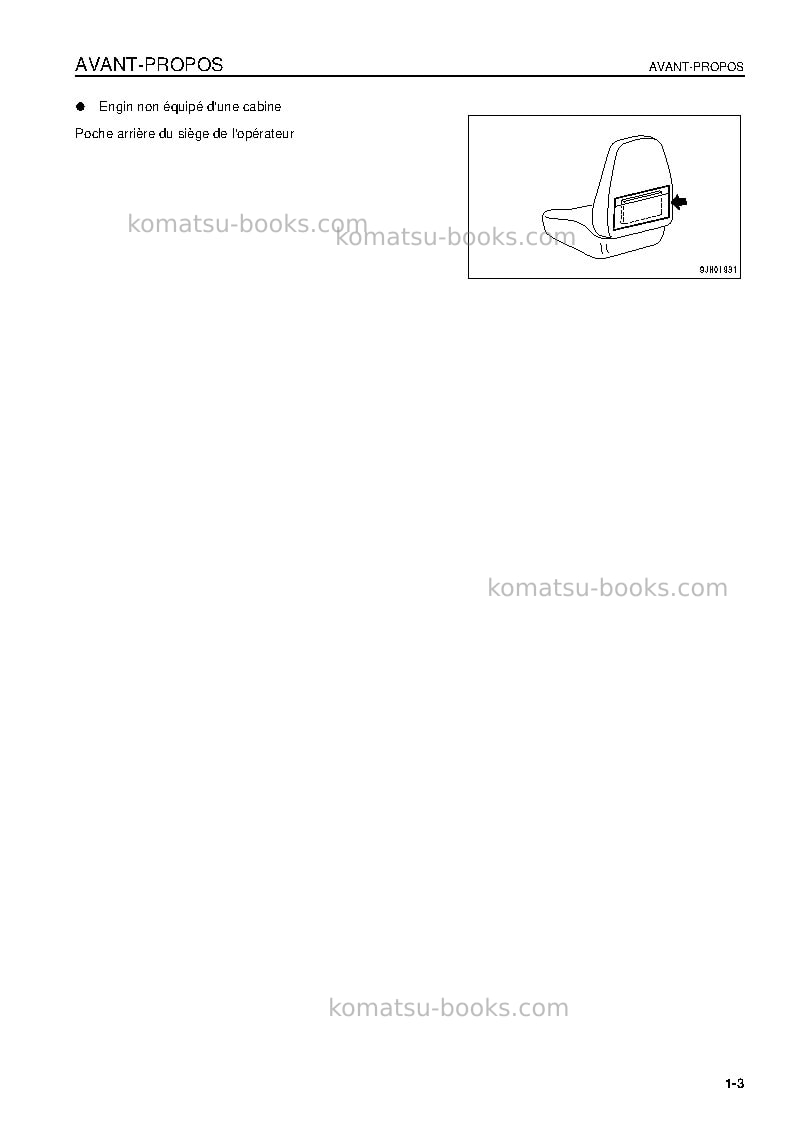 Komatsu d155ax-5jpn Manuel d'utilisation couverture Page 5 Komatsu d155ax-5jpn Manuel d'utilisation couverture Page 5
