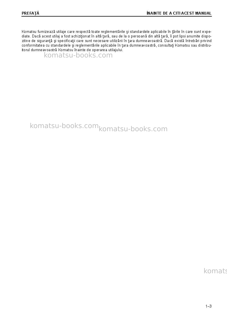 Komatsu d37px-23jpn Operation manual cover Page 5 Komatsu d37px-23jpn Operation manual cover Page 5