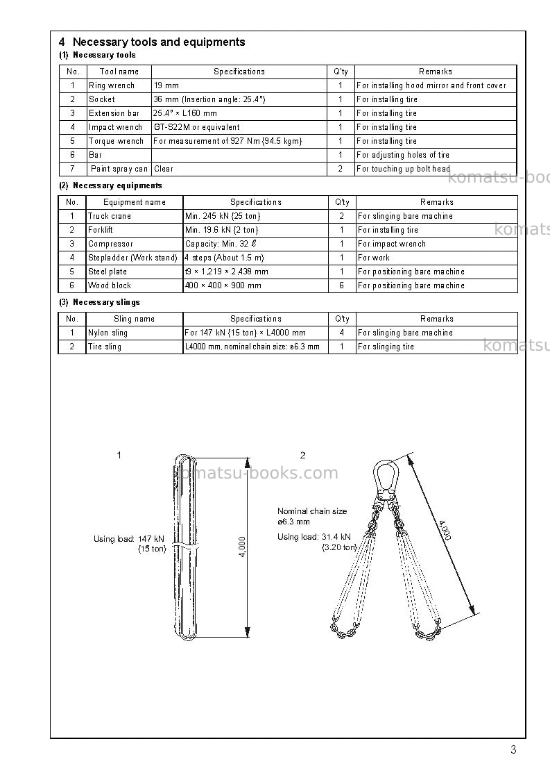 Komatsu hm350-1jpn Field assembly manual cover Page 5 Komatsu hm350-1jpn Field assembly manual cover Page 5