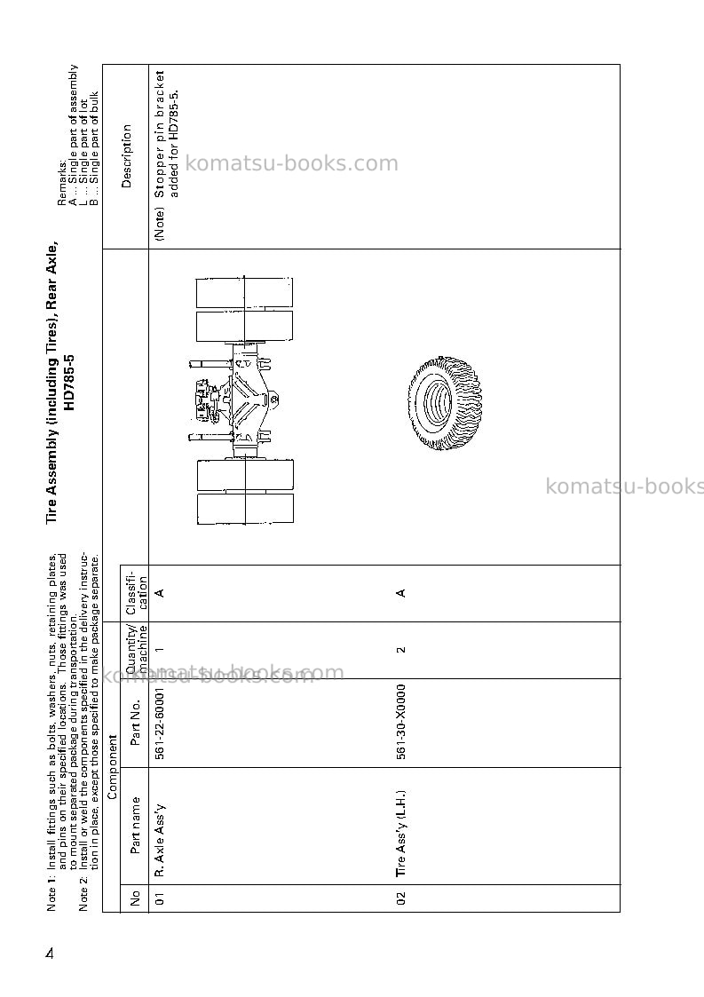 Komatsu hd785-5jpn Field assembly manual cover Page 5 Komatsu hd785-5jpn Field assembly manual cover Page 5