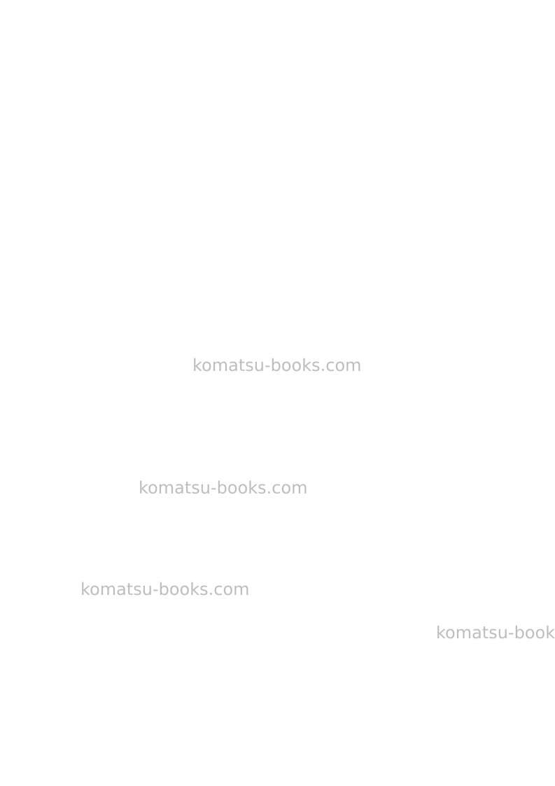 Komatsu pc850se-8jpn Field assembly manual cover Page 5 Komatsu pc850se-8jpn Field assembly manual cover Page 5