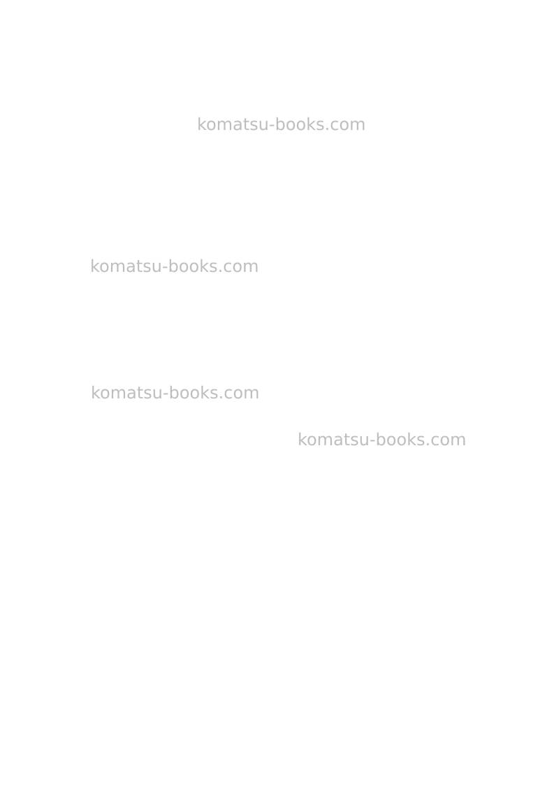 Komatsu d375a-5jpn Field assembly manual cover Page 5