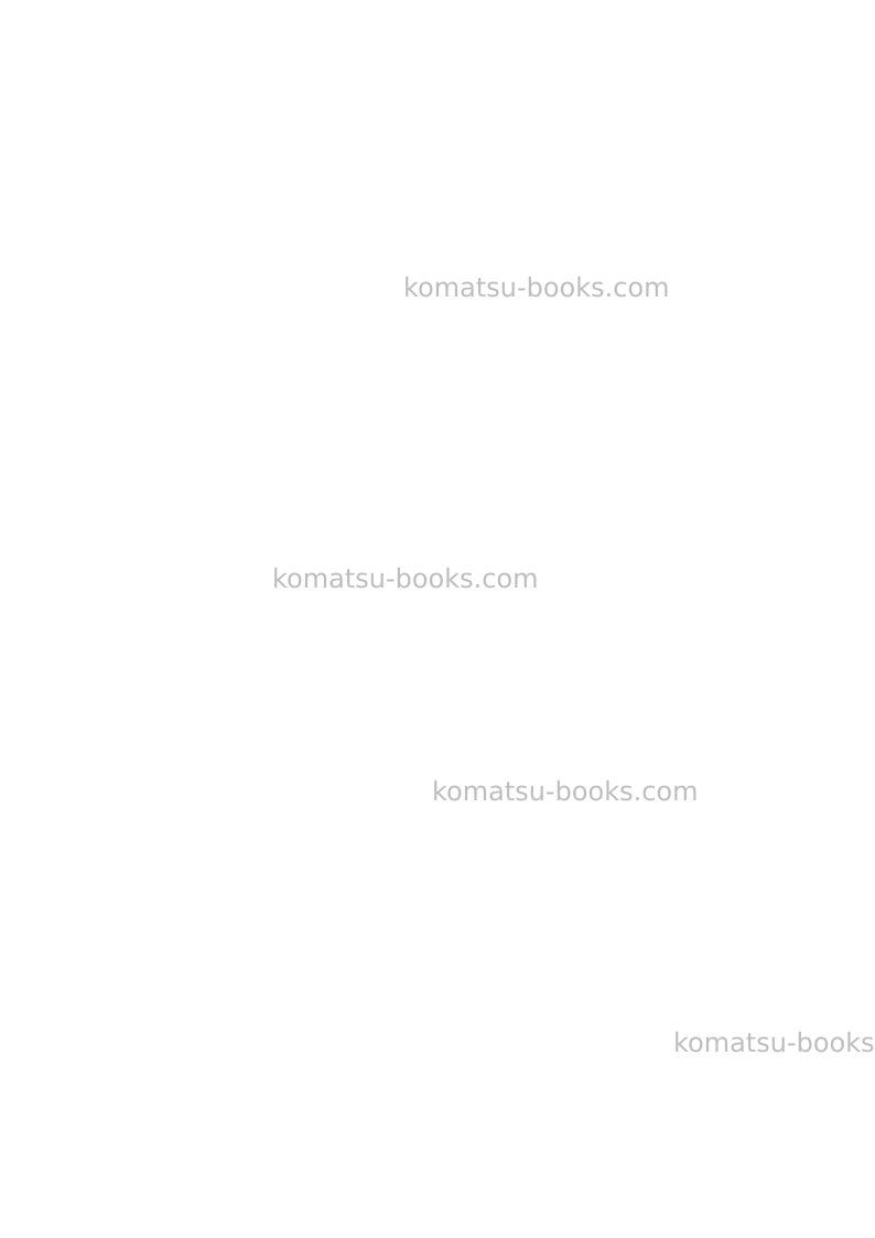 Komatsu pc650lc-8jpn-e0 Field assembly manual cover Page 5 Komatsu pc650lc-8jpn-e0 Field assembly manual cover Page 5