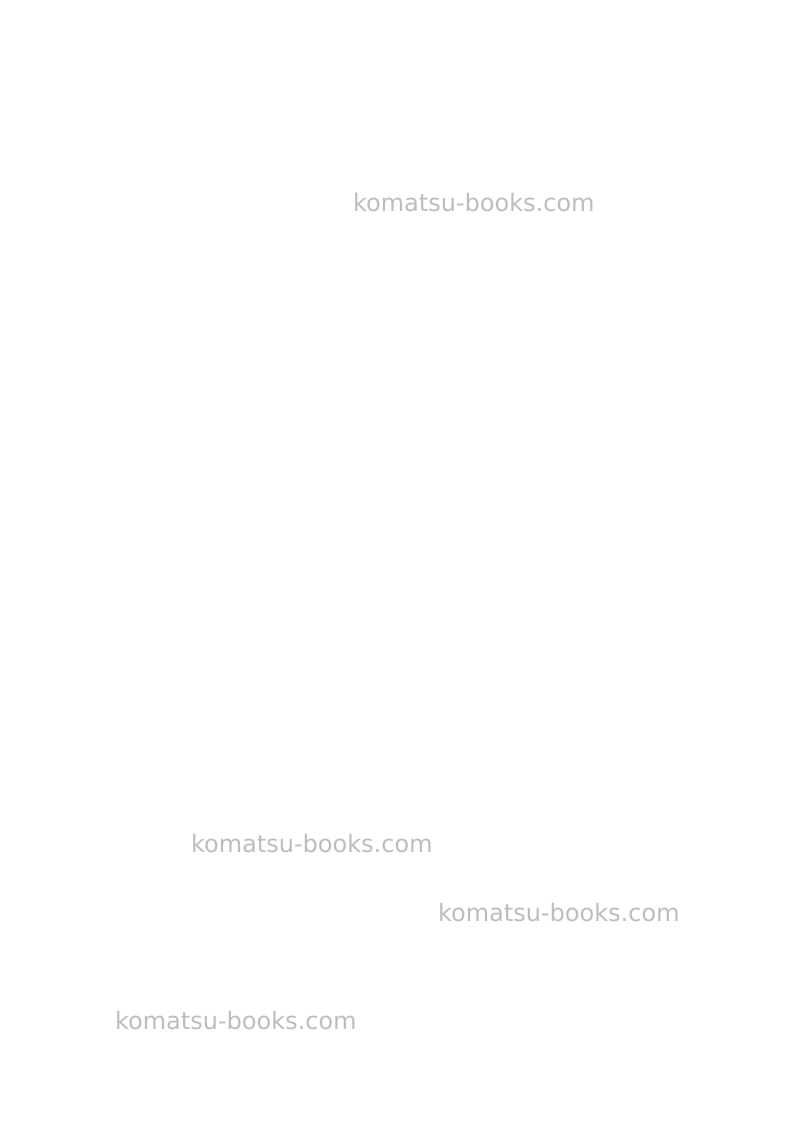 Komatsu pc600lc-8jpn-r1 Field assembly manual cover Page 5 Komatsu pc600lc-8jpn-r1 Field assembly manual cover Page 5