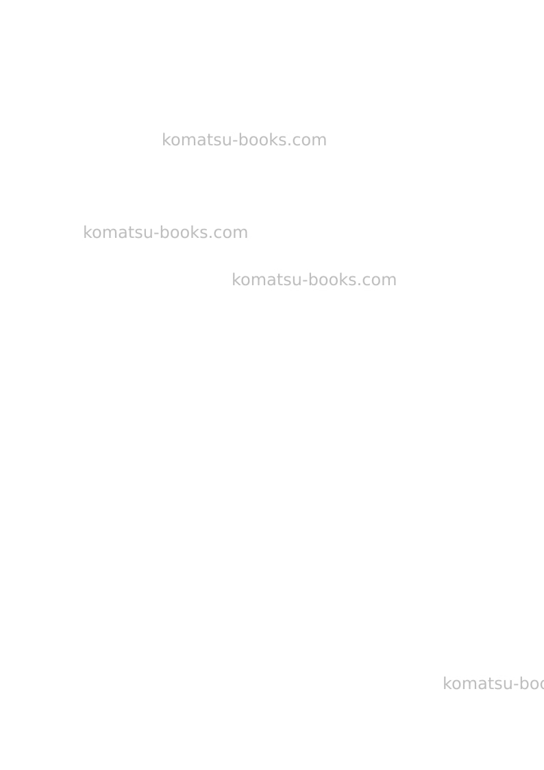 Komatsu pc850se-8jpn-r1 Field assembly manual cover Page 5 Komatsu pc850se-8jpn-r1 Field assembly manual cover Page 5