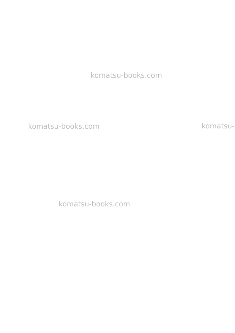Komatsu pc490lc-11jpn Field assembly manual cover Page 5 Komatsu pc490lc-11jpn Field assembly manual cover Page 5