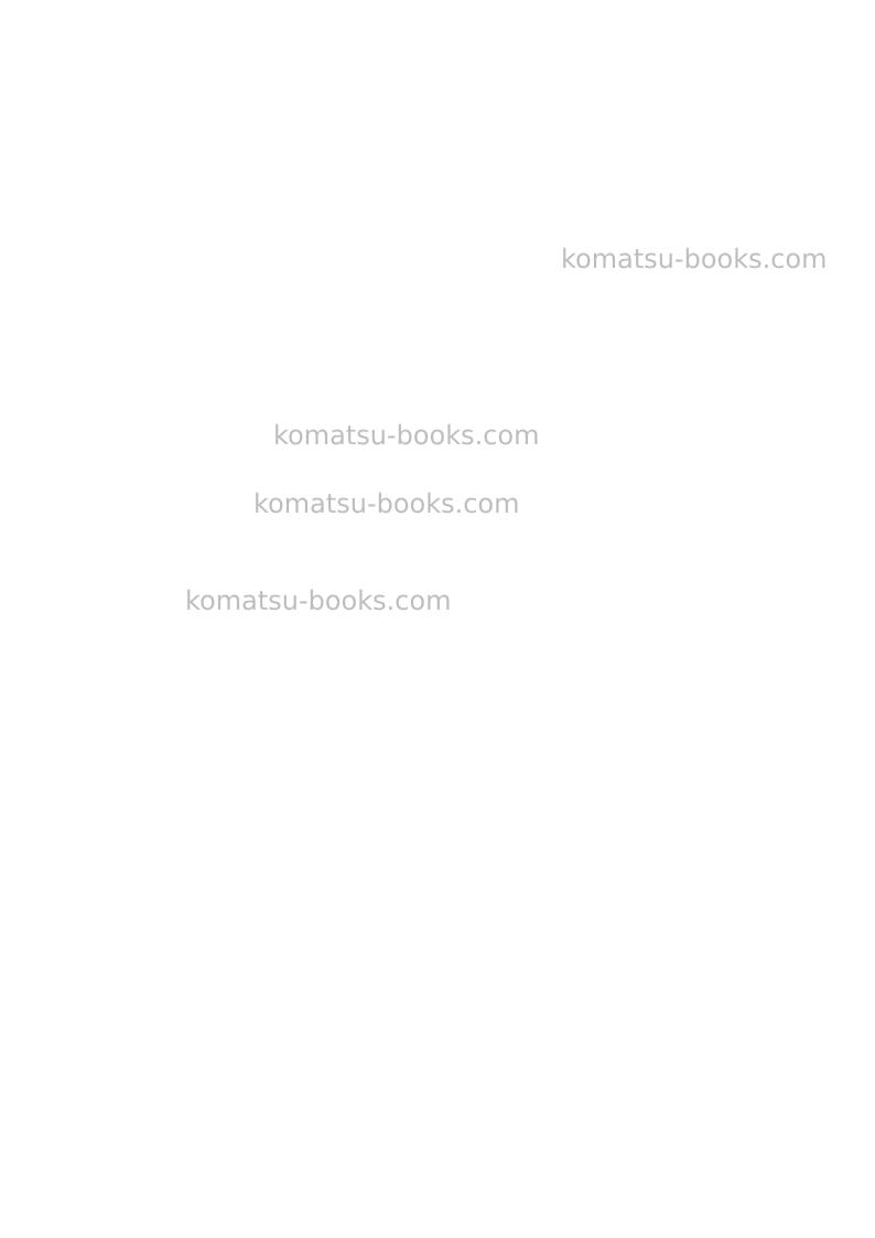 Komatsu pc360lc-11jpn Field assembly manual cover Page 5 Komatsu pc360lc-11jpn Field assembly manual cover Page 5