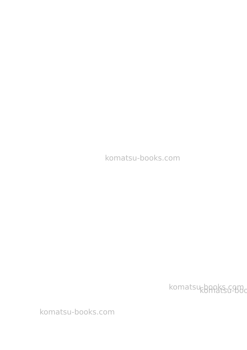 Komatsu hm400-5jpn Field assembly manual cover Page 5 Komatsu hm400-5jpn Field assembly manual cover Page 5