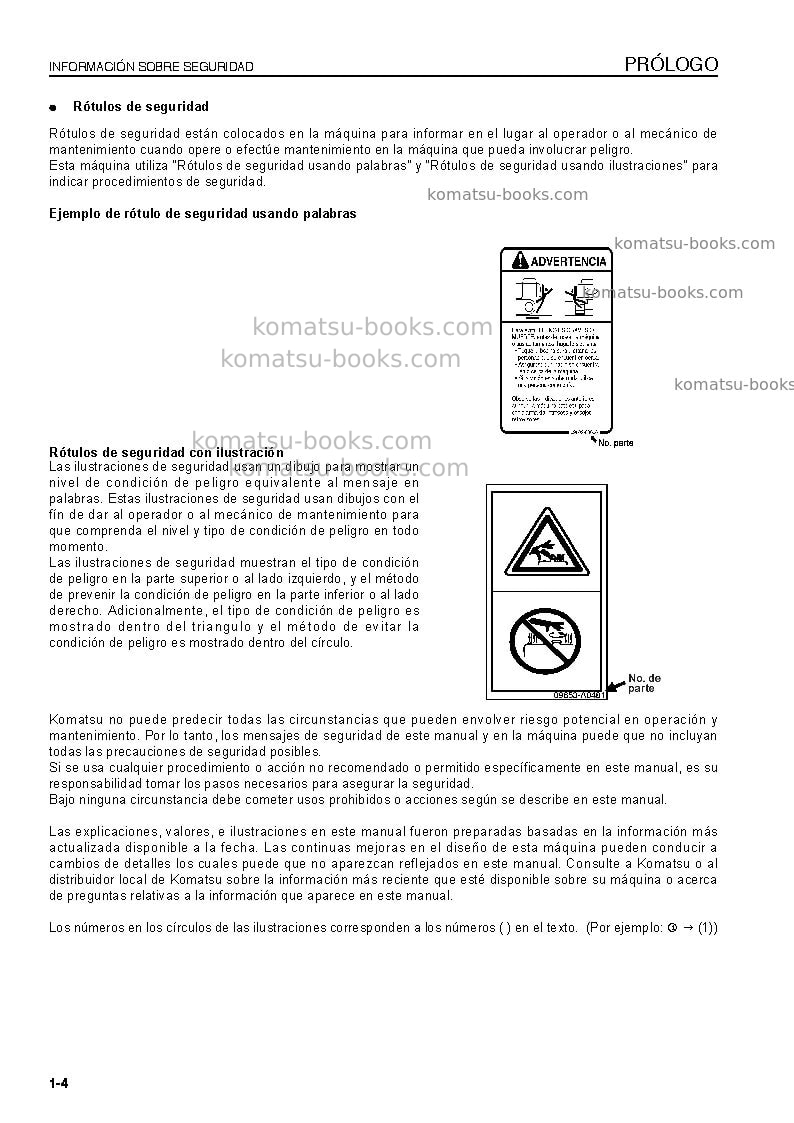 Komatsu pc350lc-8bra Manual de operación cover Page 5