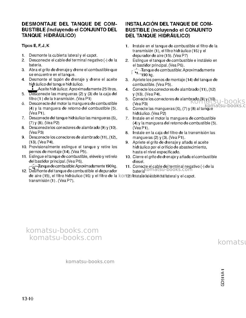 Komatsu gd511a-1jpn Reparación y mantenimiento cover Page 5