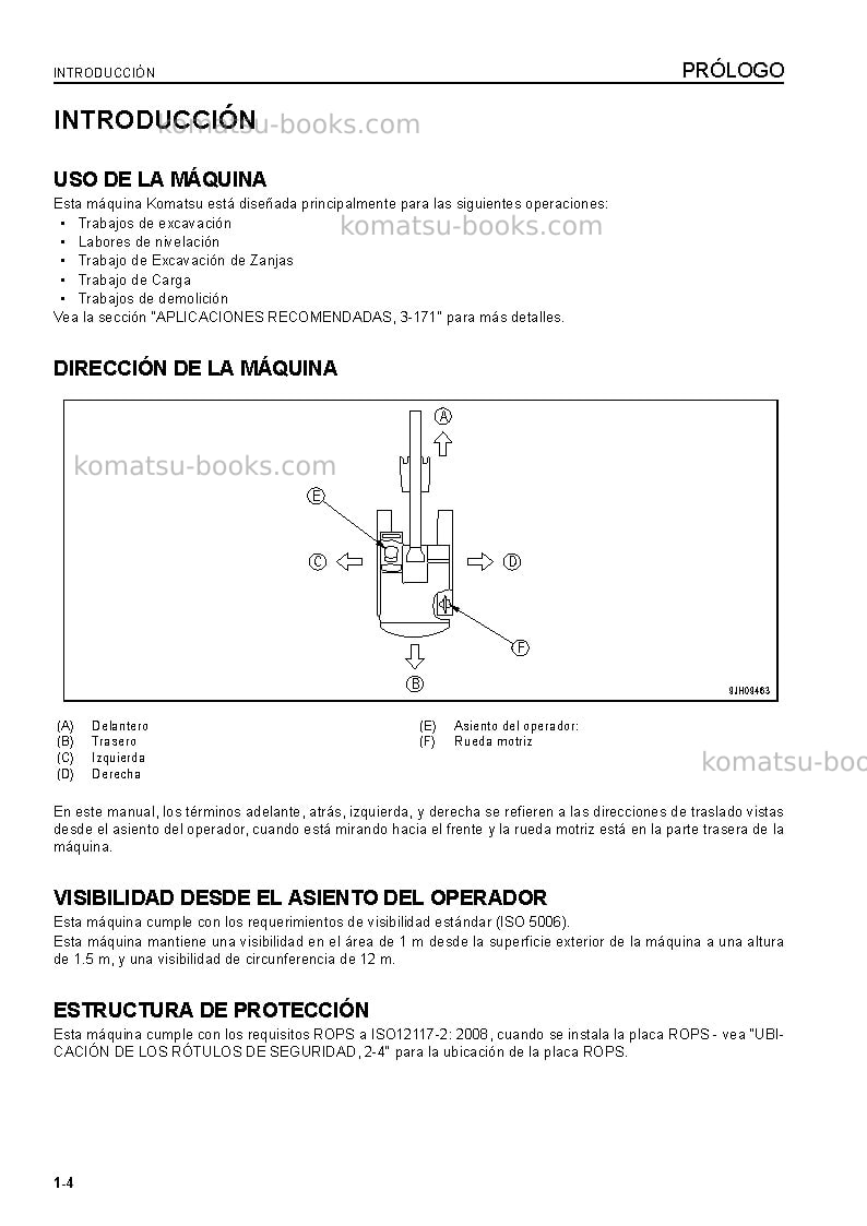 Komatsu pc350-8jpn Manual de operación cover Page 5 Komatsu pc350-8jpn Manual de operación cover Page 5