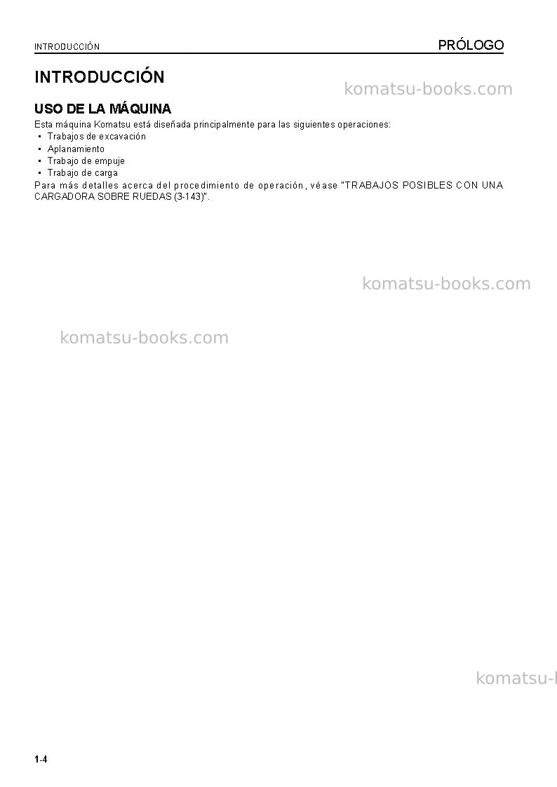 Komatsu wa430-6jpn Manual de operación cover Page 5