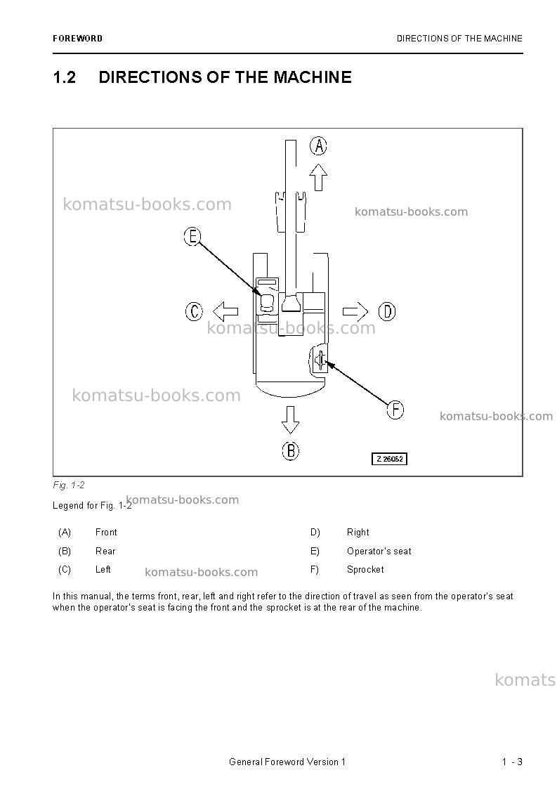 Komatsu pc8000-6deu Operation manual cover Page 5 Komatsu pc8000-6deu Operation manual cover Page 5