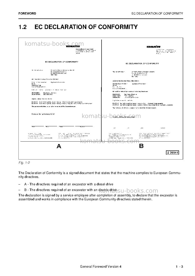 Komatsu pc8000-6deu Operation manual cover Page 5 Komatsu pc8000-6deu Operation manual cover Page 5