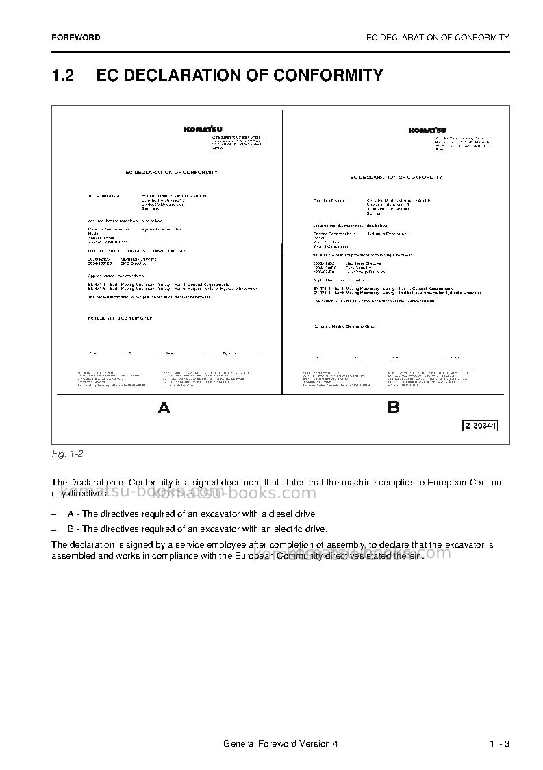 Komatsu pc8000e-6deu Operation manual cover Page 5