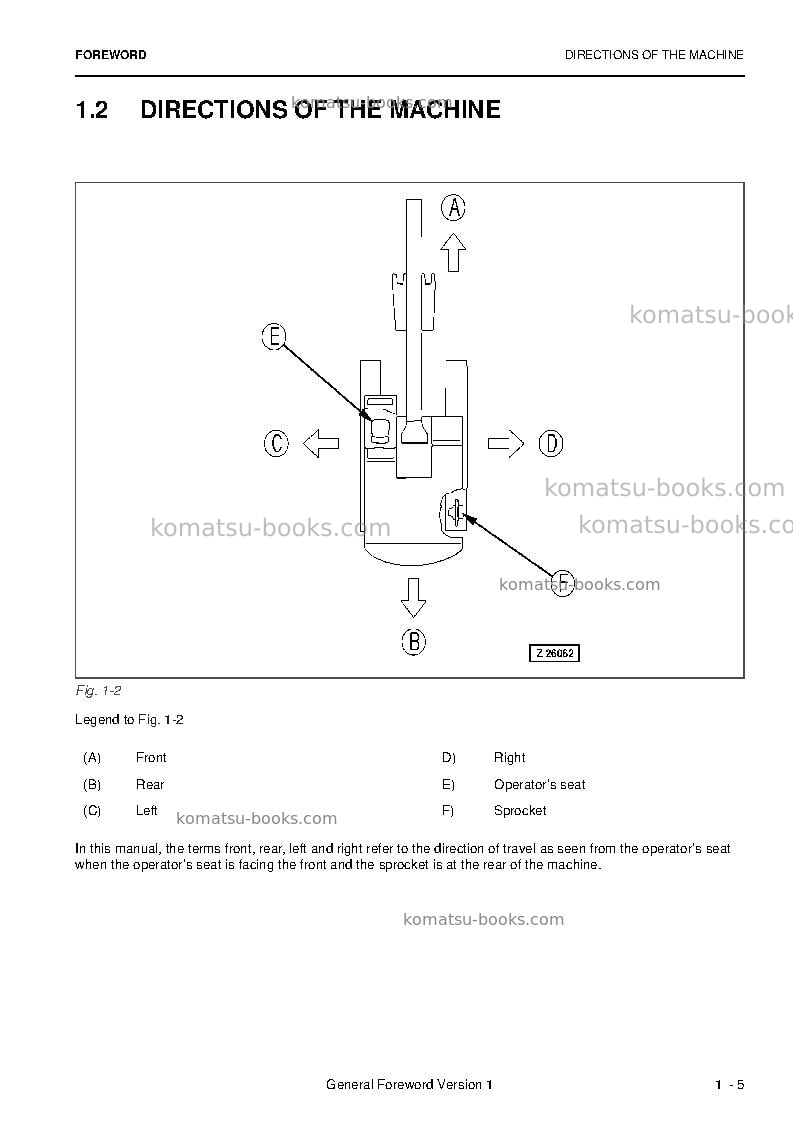 Komatsu pc5500-6deu Operation manual cover Page 5 Komatsu pc5500-6deu Operation manual cover Page 5