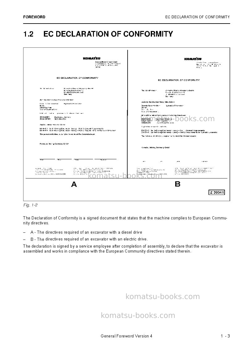 Komatsu pc5500e-6deu Operation manual cover Page 5 Komatsu pc5500e-6deu Operation manual cover Page 5