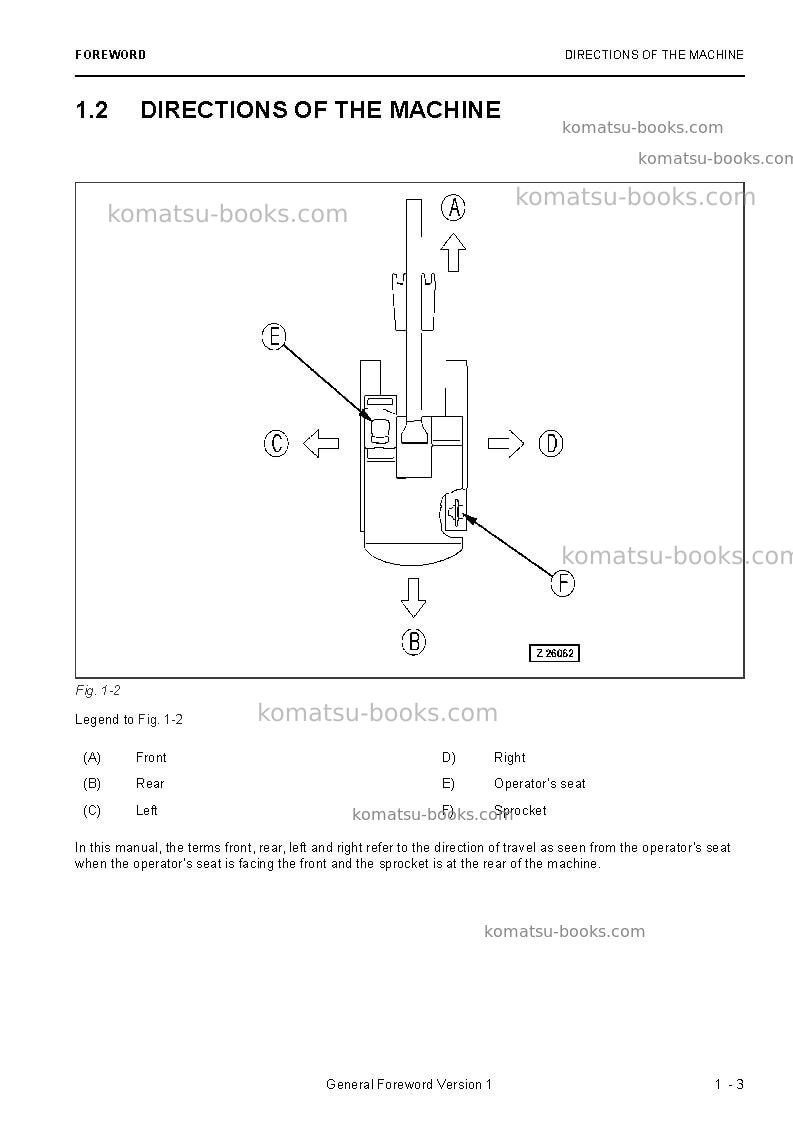 Komatsu pc3000-6deu Operation manual cover Page 5