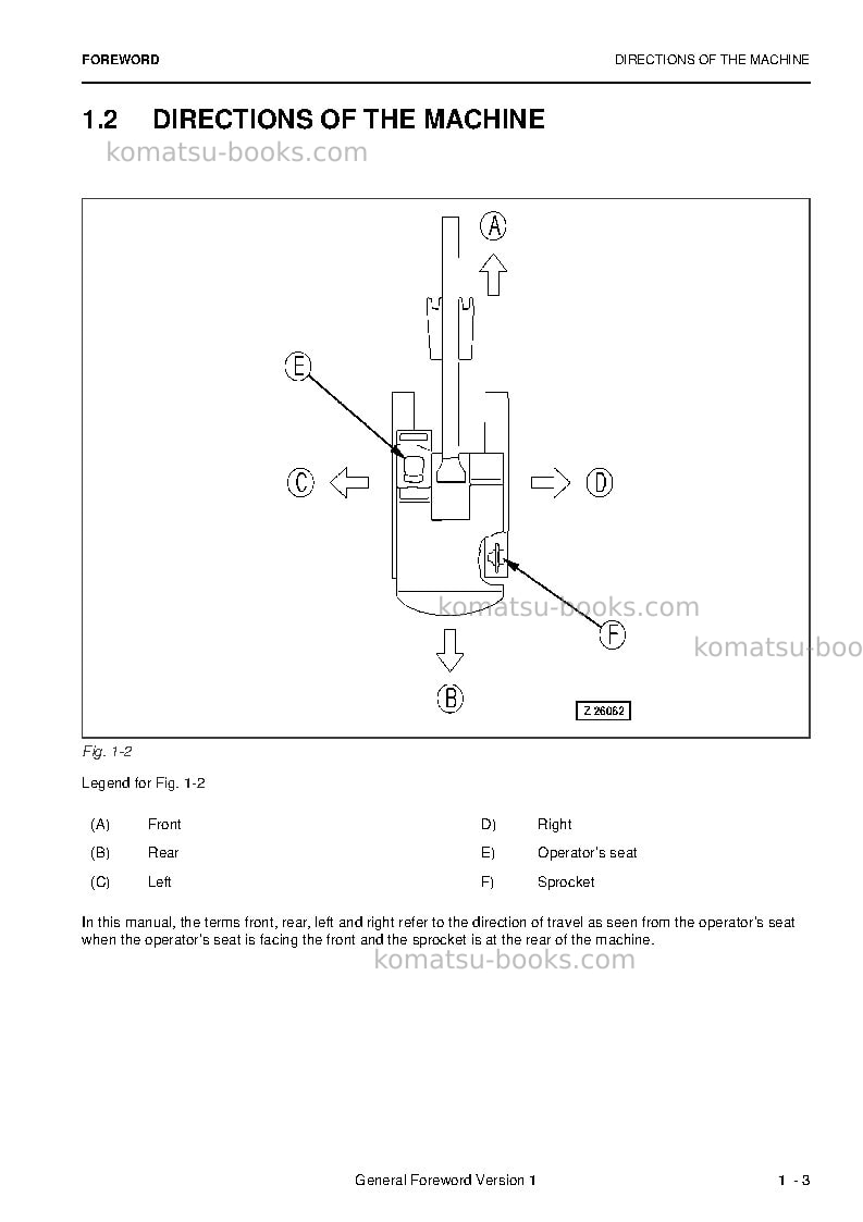 Komatsu pc4000-6deu Operation manual cover Page 5 Komatsu pc4000-6deu Operation manual cover Page 5