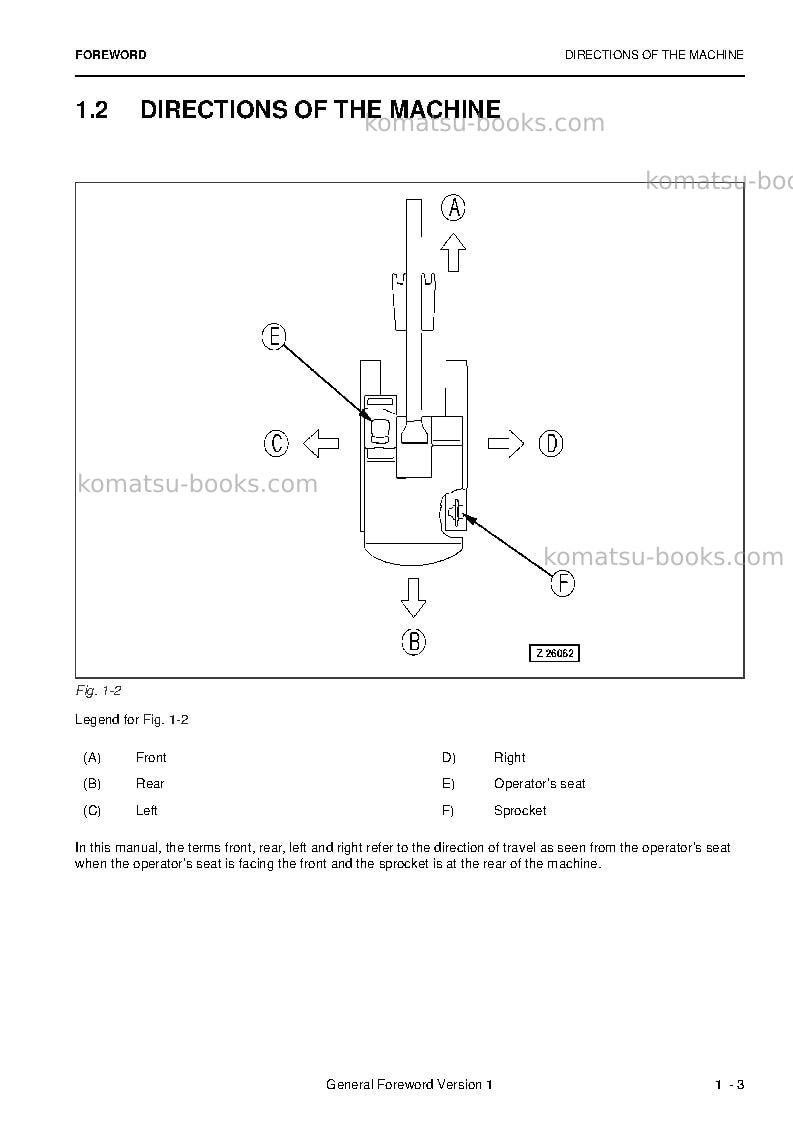 Komatsu pc4000-6deu Operation manual cover Page 5 Komatsu pc4000-6deu Operation manual cover Page 5