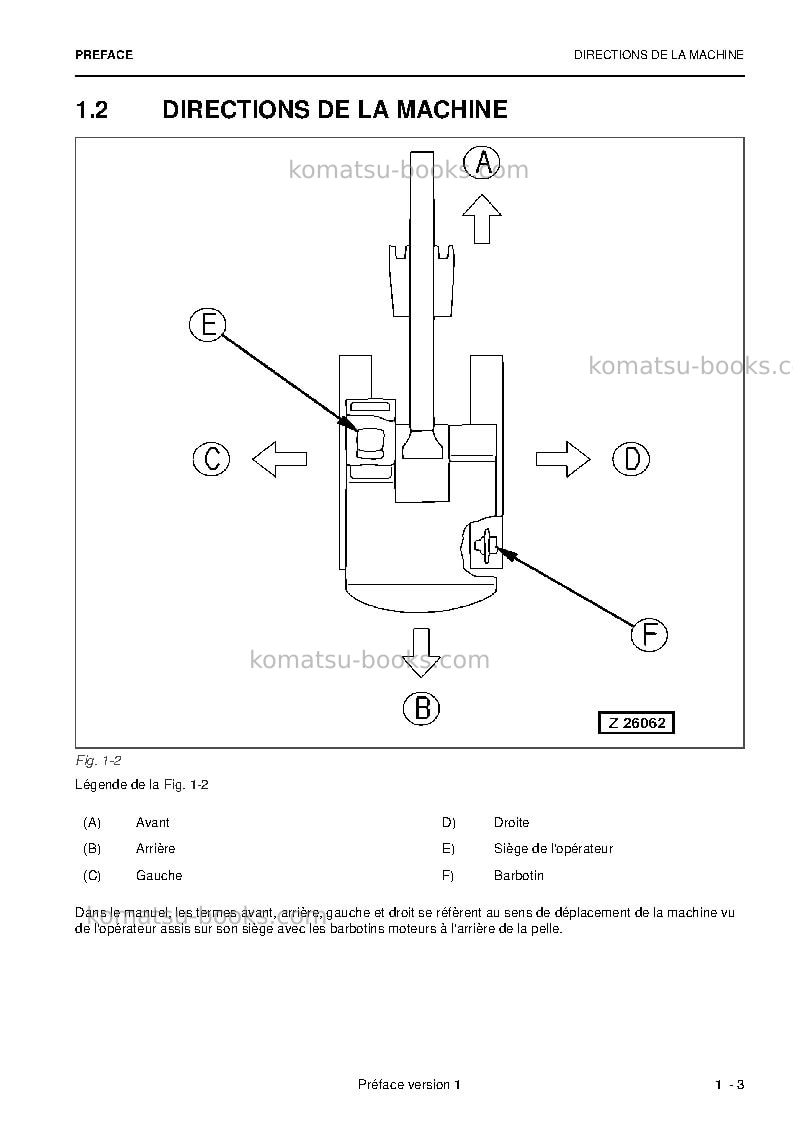 Komatsu pc5500-6deu Manuel d'utilisation couverture Page 5
